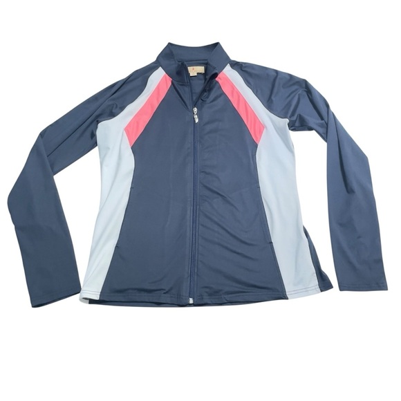 Sport Haley Lightweight Jacket Medium Navy Blue, Pink & White - Picture 6 of 11
